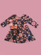 Girls Halloween Floral Dress with Matching Bow - Bowtism
